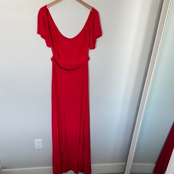 Rachel Polly Backless Red Women's Dress Size L - Picture 8 of 10
